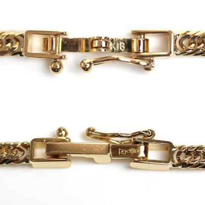 K18YG イエローゴールド ネックレス 喜平12面トリプルカット 10.1g 40cm レディース【中古】