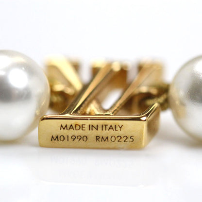 LOUIS VUITTON ルイ・ヴィトン GP フェイクパール ネックレス･マイ LV パール ネックレス M01990 RM0225 40/46cm レディース【中古】