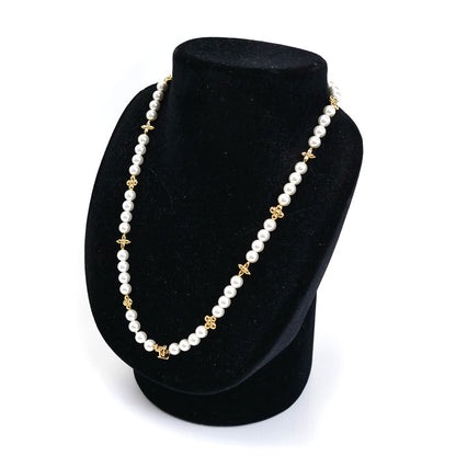 LOUIS VUITTON ルイ・ヴィトン GP フェイクパール ネックレス･マイ LV パール ネックレス M01990 RM0225 40/46cm レディース【中古】