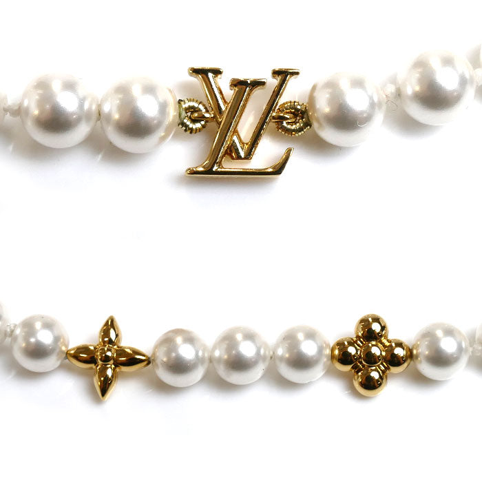 LOUIS VUITTON ルイ・ヴィトン GP フェイクパール ブレスレット･マイ LV パール ブレスレット M1129A RM2244 18/21cm レディース【中古】