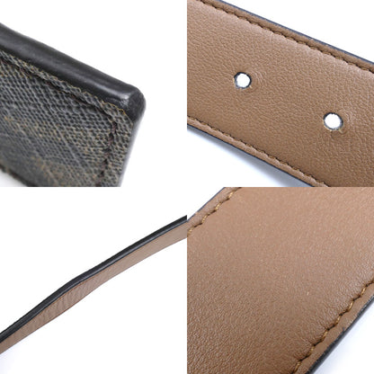 FENDI フェンディ ズッカ FFロゴ ベルト ブラウン メンズ【中古】