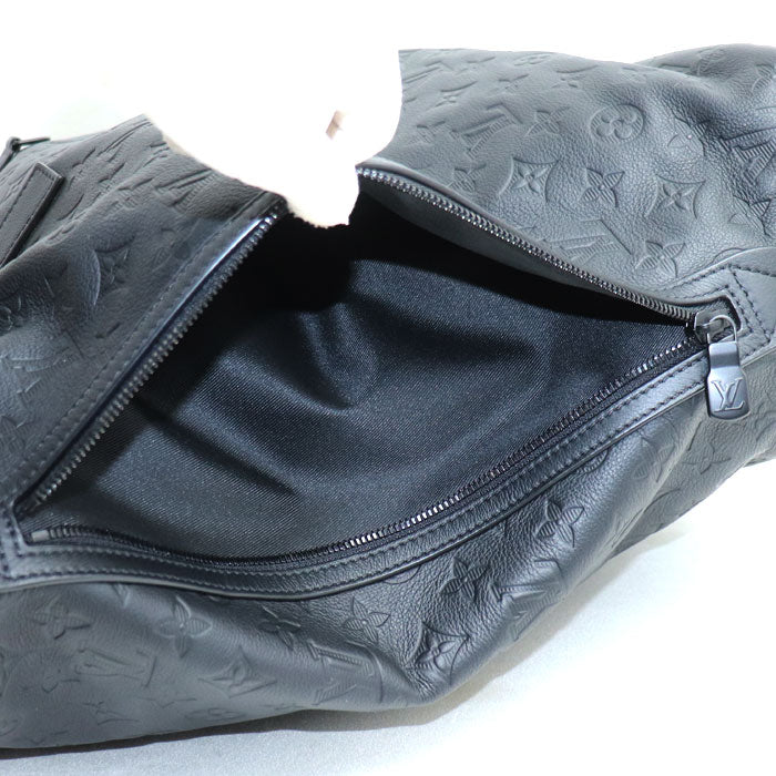 LOUIS VUITTON ルイ・ヴィトン ヘルメットバッグ ハンドバッグ モノグラムシャドウ ブラック M46554 ICチップ ユニセックス【中古】【美品】