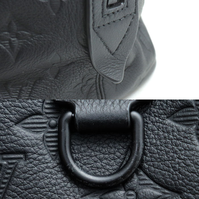 LOUIS VUITTON ルイ・ヴィトン ヘルメットバッグ ハンドバッグ モノグラムシャドウ ブラック M46554 ICチップ ユニセックス【中古】【美品】