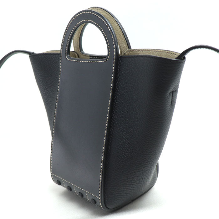 TOD'S トッズ ゴンミーニ ミニ 2Way ハンドバッグ ブラック
