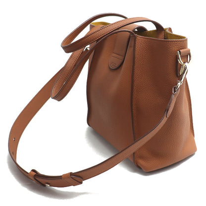TOD’S トッズ Tリング 2Wayショルダーバッグ ブラウン レディース【中古】