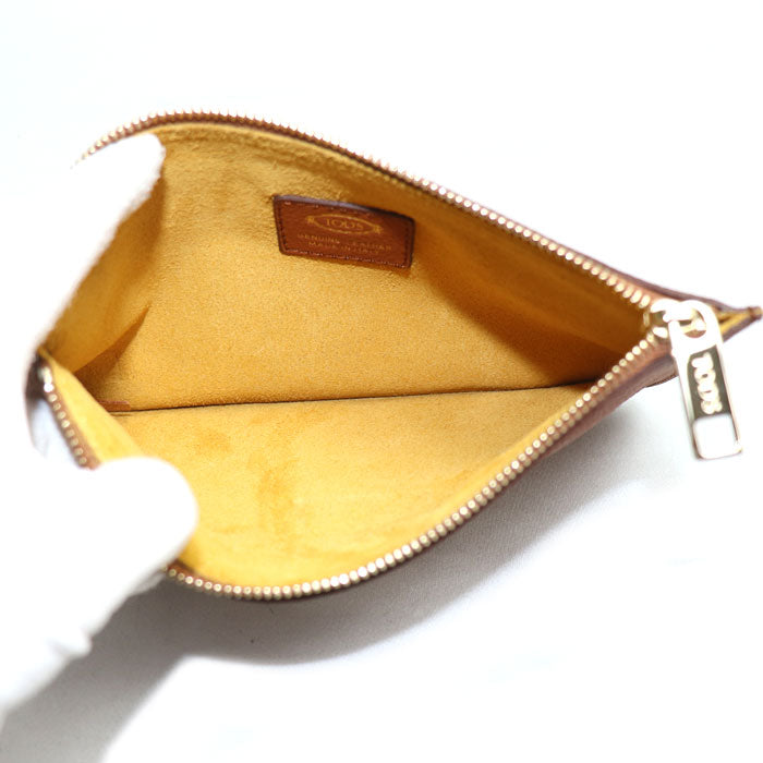 TOD’S トッズ Tリング 2Wayショルダーバッグ ブラウン レディース【中古】