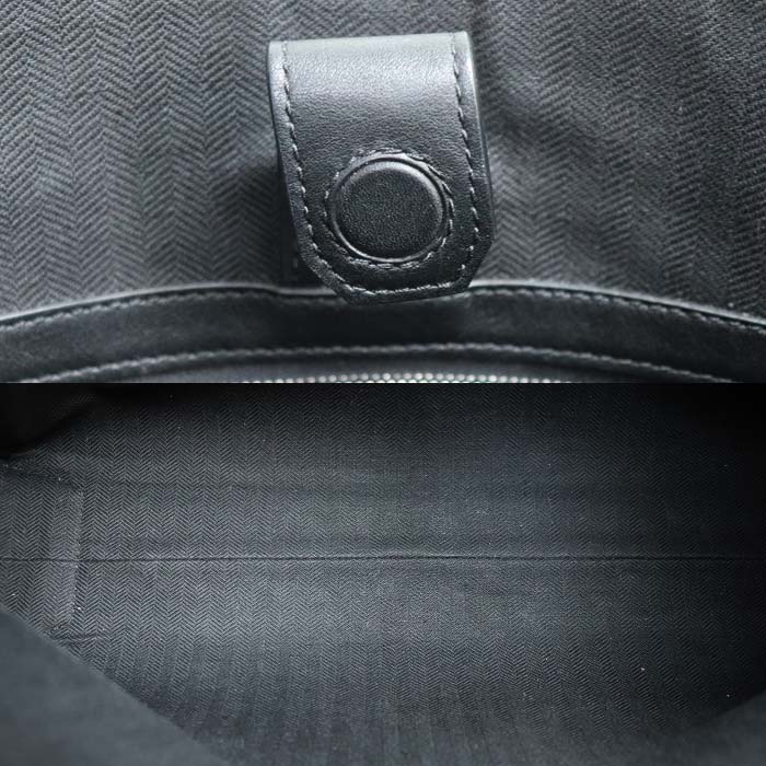 LOEWE ロエベ バックル ホリゾンタル トートバッグ ブラック B692K96X06 メンズ【中古】