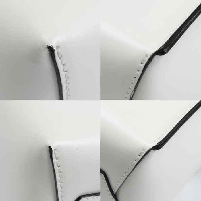 MARNI マルニ ミュゼオ ソフト バイカラー 2Way ハンドバッグ グレー×ホワイト・ブラウン SHMP0039Q0 P5070 レディース【中古】【美品】