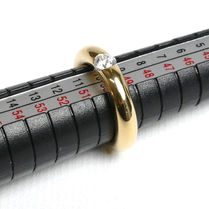 CARTIER カルティエ K18YG イエローゴールド エリプス リング・指輪 ダイヤモンド0.25ct 10号 50 9.3g レディース【中古】【美品】