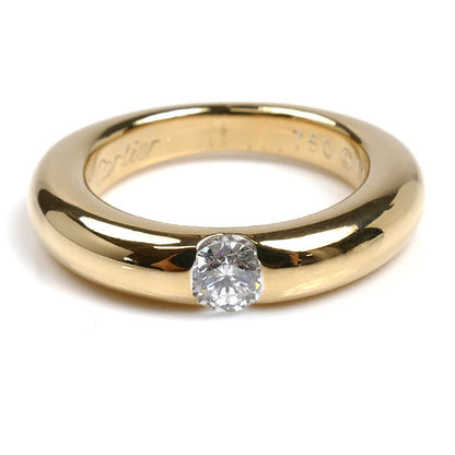 CARTIER カルティエ K18YG イエローゴールド エリプス リング・指輪 ダイヤモンド0.25ct 10号 50 9.3g レディース【中古】【美品】