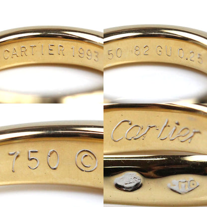 CARTIER カルティエ K18YG イエローゴールド エリプス リング・指輪 ダイヤモンド0.25ct 10号 50 9.3g レディース【中古】【美品】