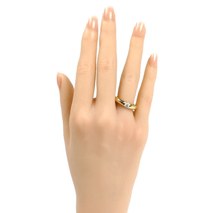 CARTIER カルティエ K18YG イエローゴールド エリプス リング・指輪 ダイヤモンド0.25ct 10号 50 9.3g レディース【中古】【美品】