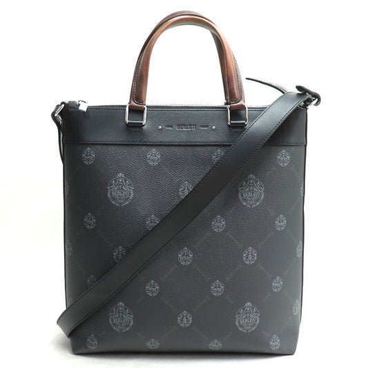 Berluti ベルルッティ パッセンジャーバーティカル 2Way トートバッグ ブラック ブラウン メンズ【中古】