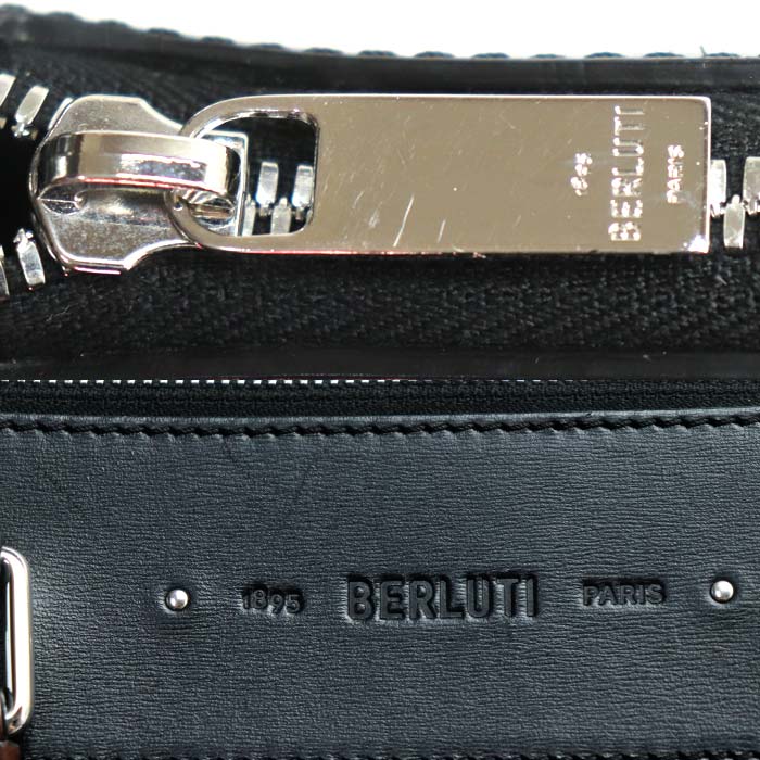 Berluti ベルルッティ パッセンジャーバーティカル 2Way トートバッグ ブラック ブラウン メンズ【中古】