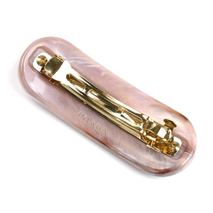 PRADA プラダ 真鍮 クリスタル プレックス ヘアクリップ バレッタ 1IF043_2CD0_F0442 レディース【中古】【美品】