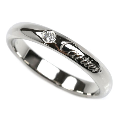 CARTIER カルティエ Pt950プラチナ Cドゥ カルティエ 1Pダイヤ リング・指輪 B4232251 ダイヤモンド 11号 51 4.2g レディース【中古】【美品】