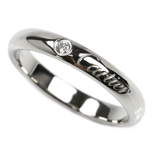 CARTIER カルティエ Pt950プラチナ Cドゥ カルティエ 1Pダイヤ リング・指輪 B4232251 ダイヤモンド 11号 51 4.2g レディース【中古】【美品】