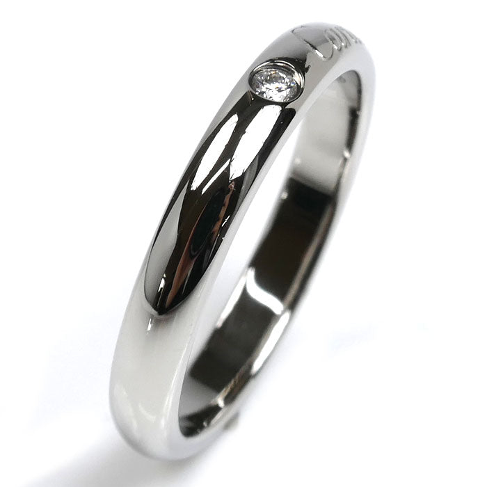 CARTIER カルティエ Pt950プラチナ Cドゥ カルティエ 1Pダイヤ リング・指輪 B4232251 ダイヤモンド 11号 51 4.2g レディース【中古】【美品】