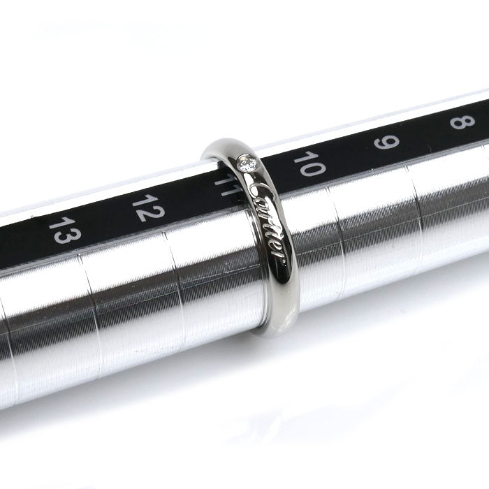 CARTIER カルティエ Pt950プラチナ Cドゥ カルティエ 1Pダイヤ リング・指輪 B4232251 ダイヤモンド 11号 51 4.2g レディース【中古】【美品】