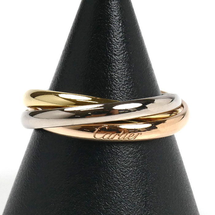 CARTIER カルティエ K18YG/PG/WG トリニティ スモール リング・指輪 B4235156 16号 56 6.5g レディース【中古】【美品】