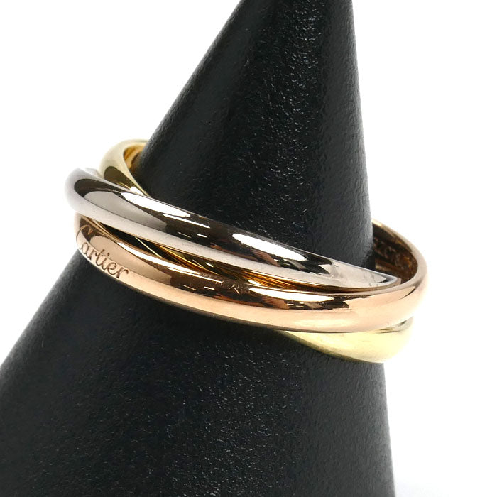 CARTIER カルティエ K18YG/PG/WG トリニティ スモール リング・指輪 B4235156 16号 56 6.5g レディース【中古】【美品】