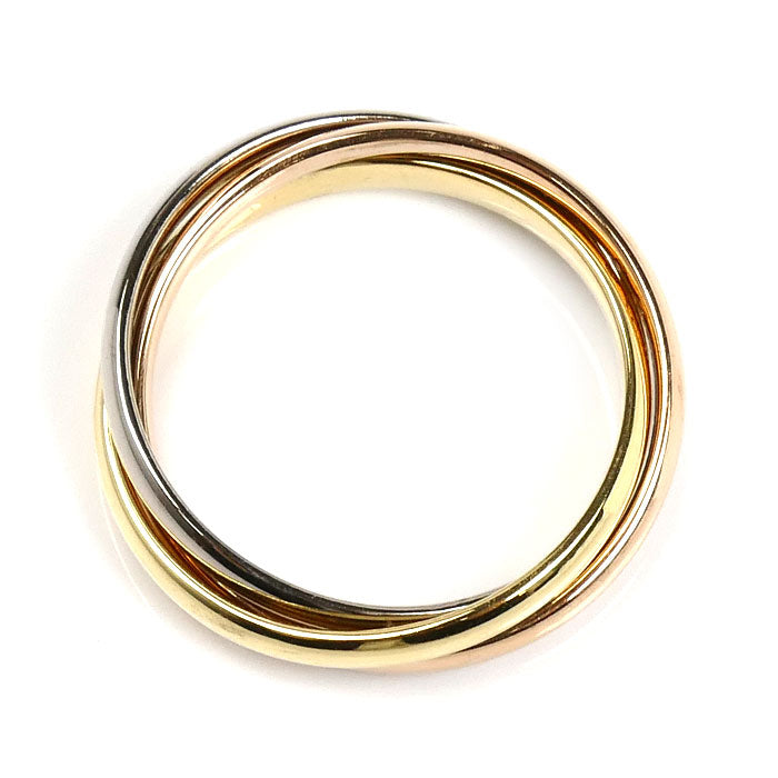 CARTIER カルティエ K18YG/PG/WG トリニティ スモール リング・指輪 B4235156 16号 56 6.5g レディース【中古】【美品】