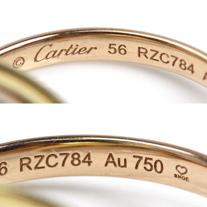 CARTIER カルティエ K18YG/PG/WG トリニティ スモール リング・指輪 B4235156 16号 56 6.5g レディース【中古】【美品】