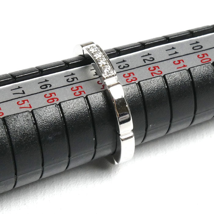 CARTIER カルティエ K18WG ホワイトゴールド マイヨンパンテール 4Pダイヤ リング・指輪 B4080454 ダイヤモンド 14号 54 4.3g レディース【中古】【美品】