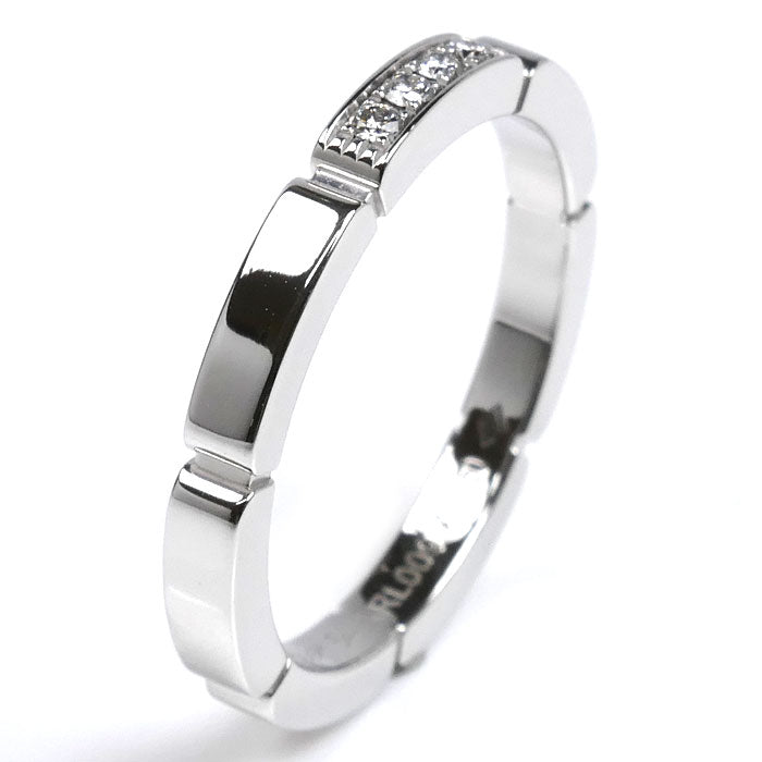 CARTIER カルティエ K18WG ホワイトゴールド マイヨンパンテール 4Pダイヤ リング・指輪 B4080454 ダイヤモンド 14号 54 4.3g レディース【中古】【美品】