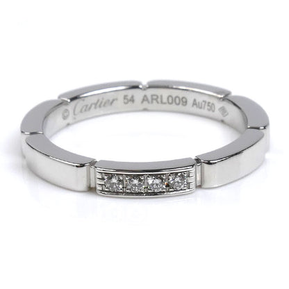 CARTIER カルティエ K18WG ホワイトゴールド マイヨンパンテール 4Pダイヤ リング・指輪 B4080454 ダイヤモンド 14号 54 4.3g レディース【中古】【美品】