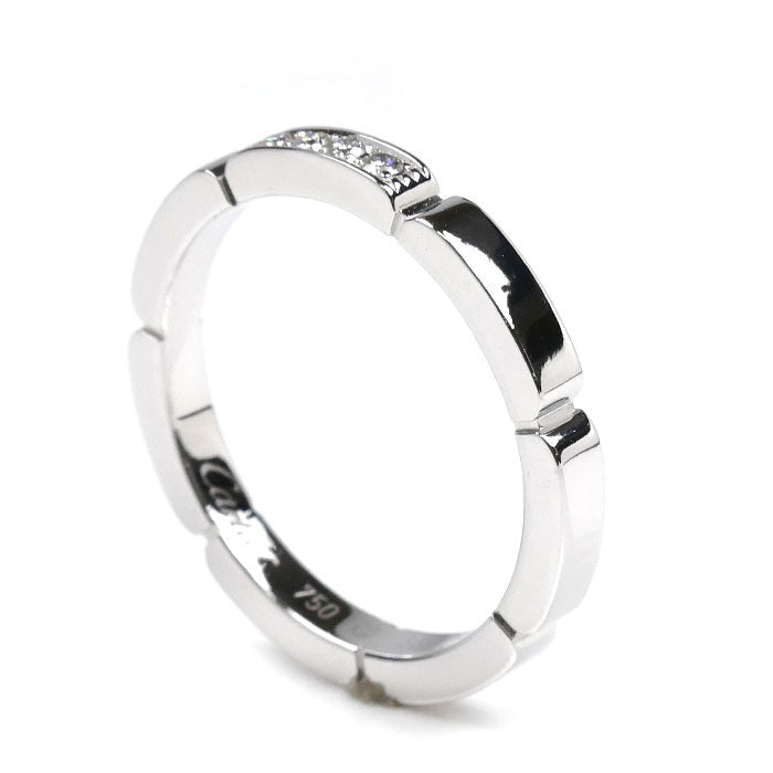 CARTIER カルティエ K18WG ホワイトゴールド マイヨンパンテール 4Pダイヤ リング・指輪 B4080455 ダイヤモンド 14.5号 55 4.4g レディース【中古】【美品】