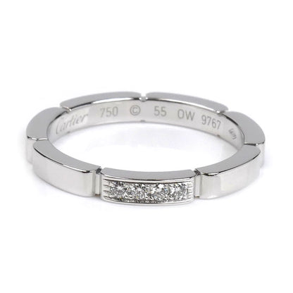 CARTIER カルティエ K18WG ホワイトゴールド マイヨンパンテール 4Pダイヤ リング・指輪 B4080455 ダイヤモンド 14.5号 55 4.4g レディース【中古】【美品】