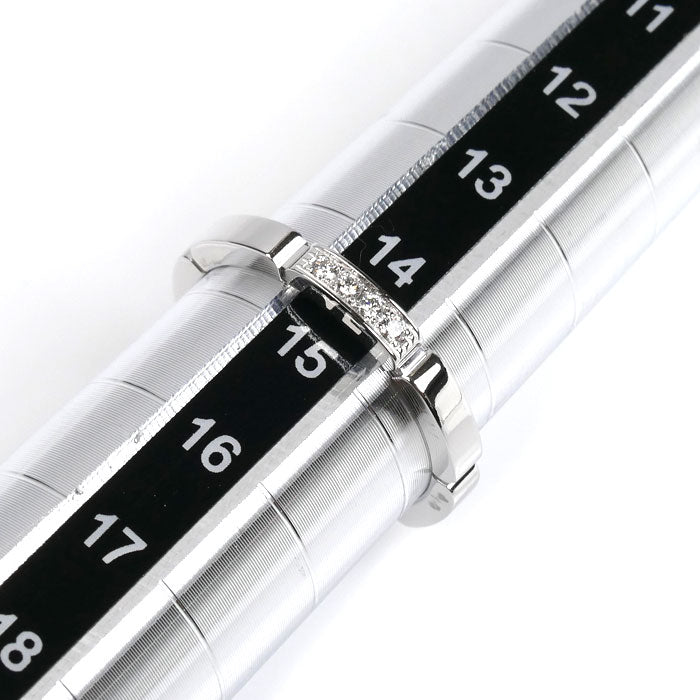 CARTIER カルティエ K18WG ホワイトゴールド マイヨンパンテール 4Pダイヤ リング・指輪 B4080455 ダイヤモンド 14.5号 55 4.4g レディース【中古】【美品】