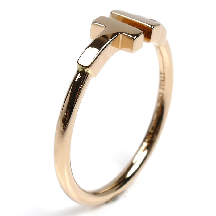 TIFFANY&Co. ティファニー K18PG ピンクゴールド Tワイヤー リング・指輪 60147380 16号 3.0g レディース【中古】【美品】