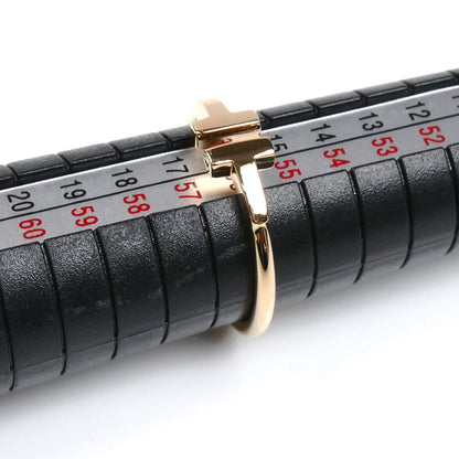 TIFFANY&Co. ティファニー K18PG ピンクゴールド Tワイヤー リング・指輪 60147380 16号 3.0g レディース【中古】【美品】