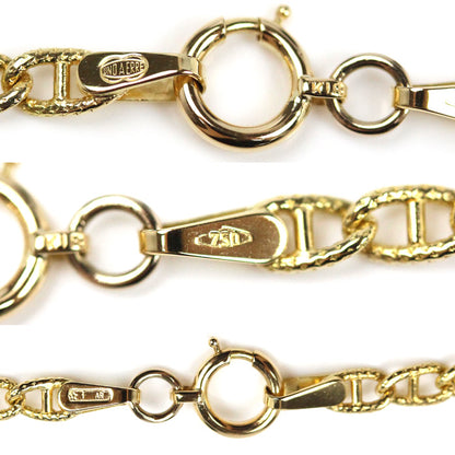 UNOAERRE ウノアエレ K18YG イエローゴールド ネックレス 7.8g 39cm レディース【中古】