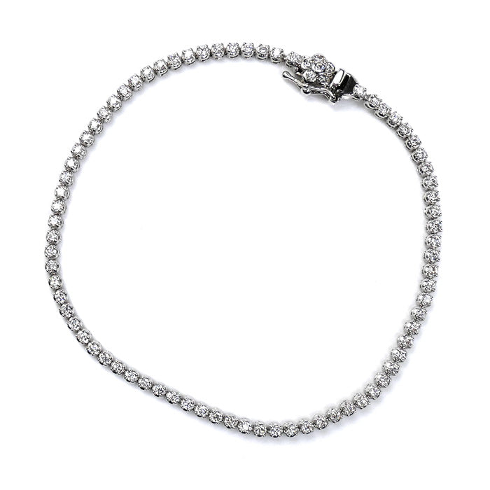 Ponte Vecchio ポンテヴェキオ K18WG ホワイトゴールド ブレスレット ダイヤモンド1.00ct 5.8g 17.5cm レディース【中古】【美品】