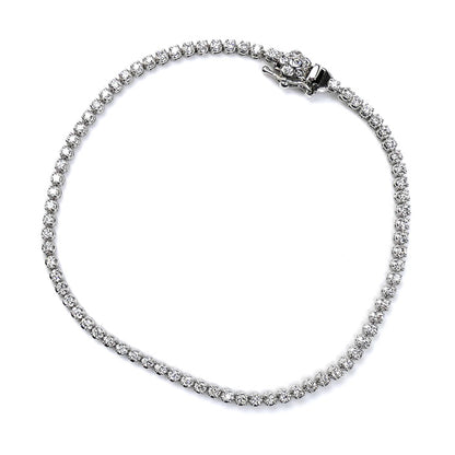 Ponte Vecchio ポンテヴェキオ K18WG ホワイトゴールド ブレスレット ダイヤモンド1.00ct 5.8g 17.5cm レディース【中古】【美品】