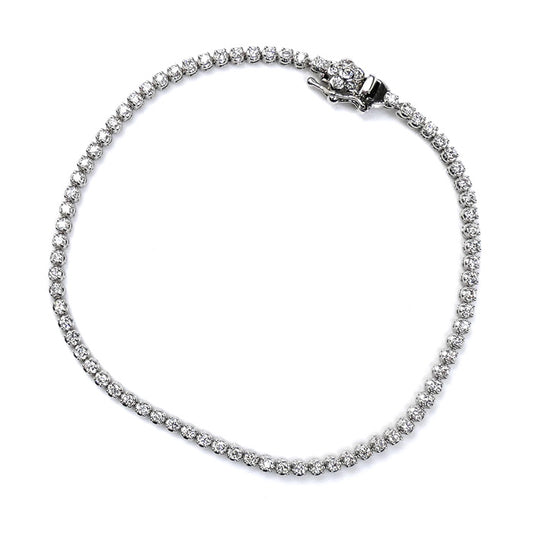 Ponte Vecchio ポンテヴェキオ K18WG ホワイトゴールド ブレスレット ダイヤモンド1.00ct 5.8g 17.5cm レディース【中古】【美品】