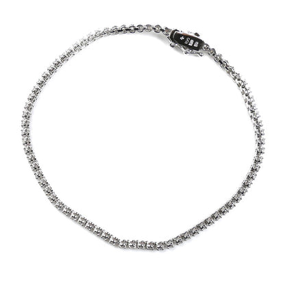 Ponte Vecchio ポンテヴェキオ K18WG ホワイトゴールド ブレスレット ダイヤモンド1.00ct 5.8g 17.5cm レディース【中古】【美品】