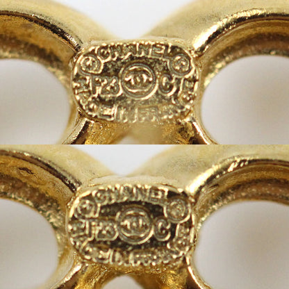 CHANEL シャネル ココマーク メタル ストラス ハート ピアス ABA103 レディース【中古】