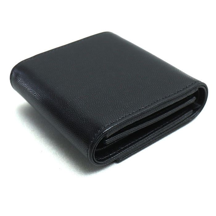 CHANEL シャネル スモールフラップウォレット ココマーク 二つ折り財布 ブラック AP4709 レディース【中古】【美品】