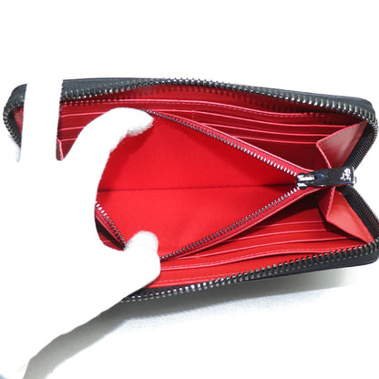 Christian Louboutin クリスチャンルブタン パエトーネ 長財布 ラウンドファスナー ブラック×レッド 1165044CM53 ユニセックス【中古】