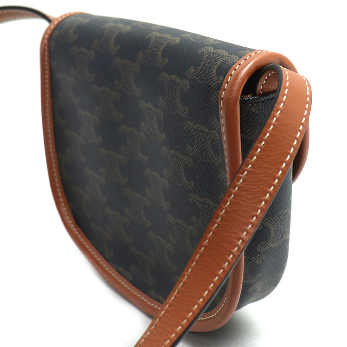 CELINE セリーヌ ミニ ブザス ショルダーバッグ タン 196702BZJ.04LU レディース【中古】【美品】