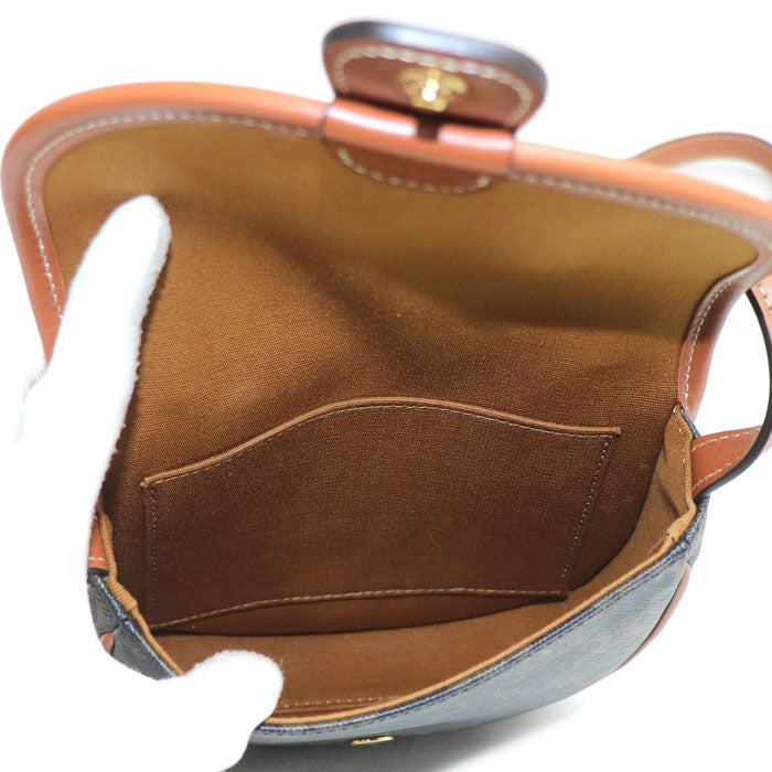 CELINE セリーヌ ミニ ブザス ショルダーバッグ タン 196702BZJ.04LU レディース【中古】【美品】