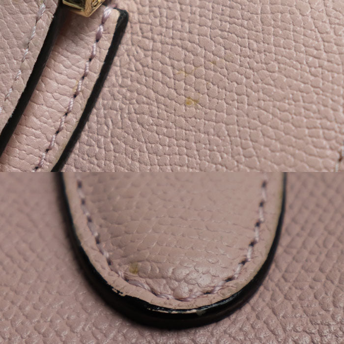 Valextra ヴァレクストラ バビラ ミニ 2Way ハンドバッグ ペオニア WBBB0031028LOC99PN レディース【中古】