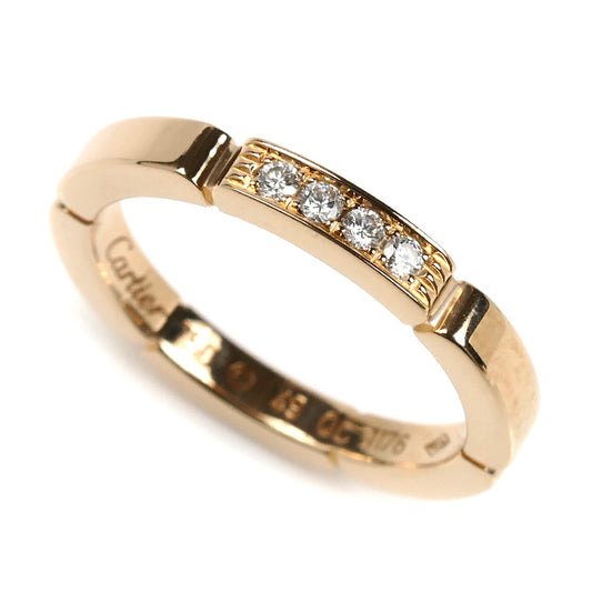 CARTIER カルティエ K18PG ピンクゴールド マイヨンパンテール 4Pダイヤ リング・指輪 B4080549 ダイヤモンド 9号 49 3.7g レディース【中古】【美品】