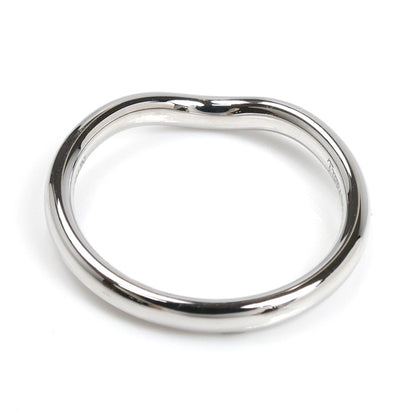 TIFFANY&Co. ティファニー K18WG ホワイトゴールド カーブドバンド 3Pダイヤ リング・指輪 ダイヤモンド 9号 3.1g レディース【中古】