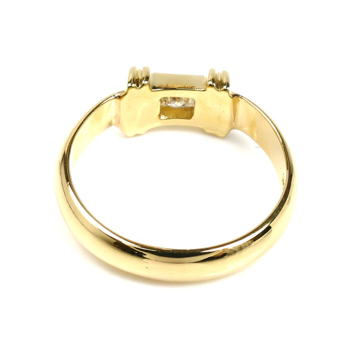 TIFFANY&Co. ティファニー K18YG イエローゴールド スタッキング ダイヤモンド リング・指輪 9.5号 4.1g レディース【中古】【美品】