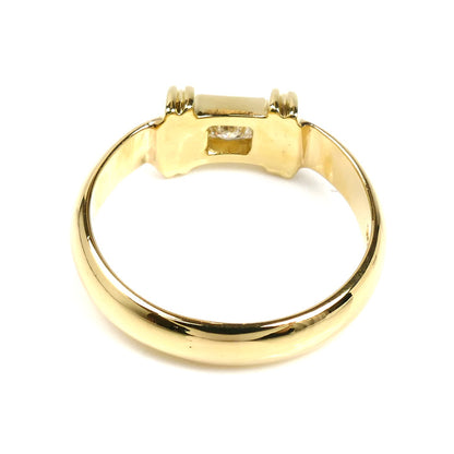 TIFFANY&Co. ティファニー K18YG イエローゴールド スタッキング ダイヤモンド リング・指輪 9.5号 4.1g レディース【中古】【美品】